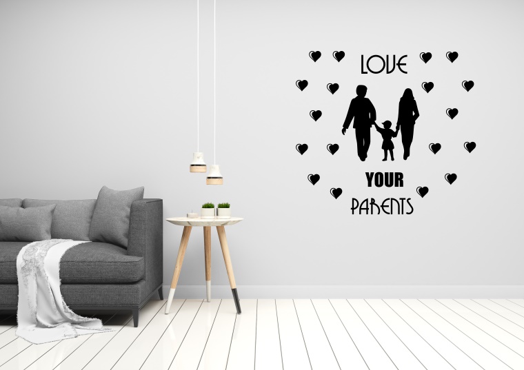 Love Your Parents - Muslims Wall Decal Islamic Sticker